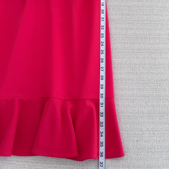 Calvin Klein Sleeveless Fuchsia Ruffle Dress - Picture 2 of 4